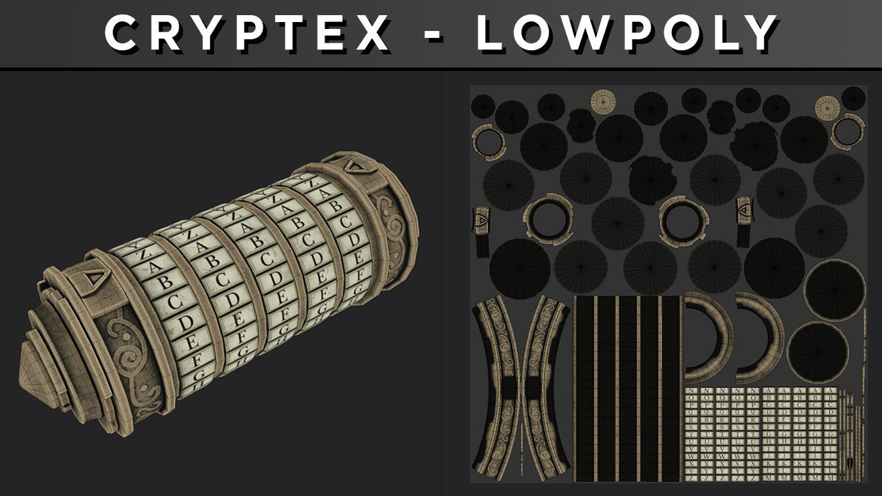 CRYPTEX LowPoly Low-poly 3D model_5