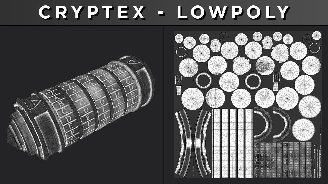 CRYPTEX LowPoly Low-poly 3D model_6