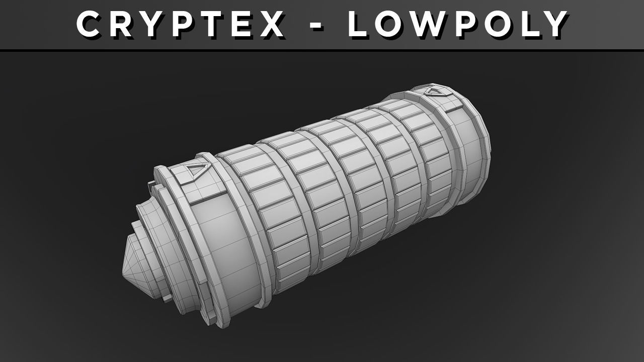 CRYPTEX LowPoly Low-poly 3D model_3