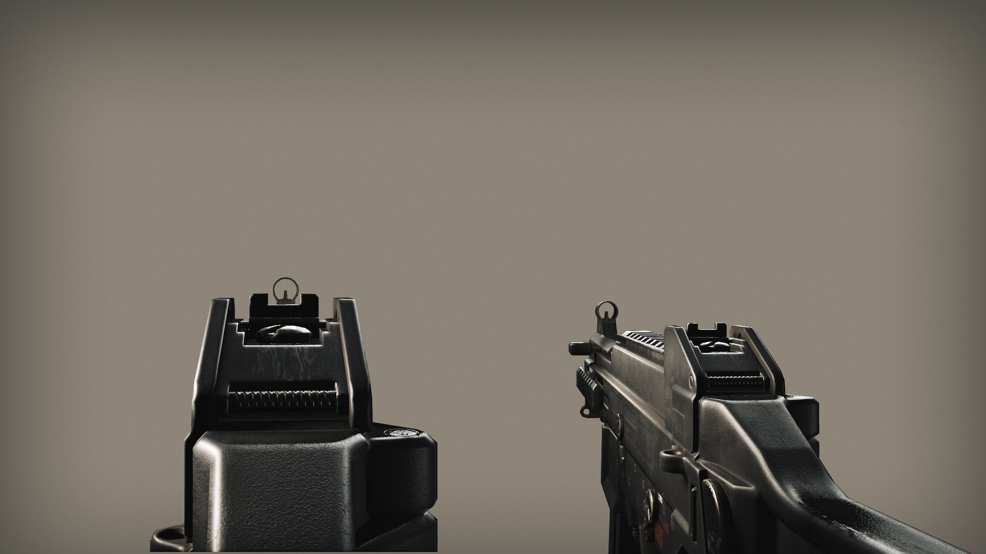 UMP 45 Submachine gun Gameready Low-poly 3D model_6