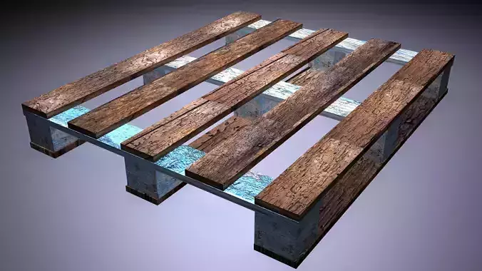 padon wooden pallet 3D model