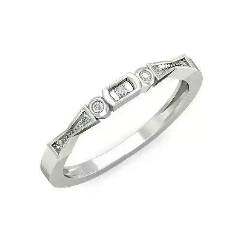 Women band ring 3dm stl render detail 3D print model 3D print model