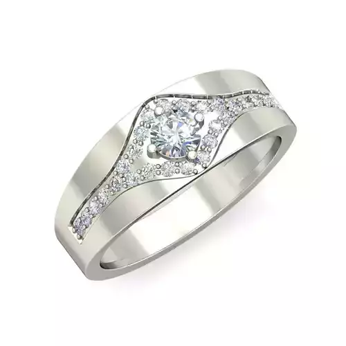 Women solitaire ring 3dm stl render detail 3D print model