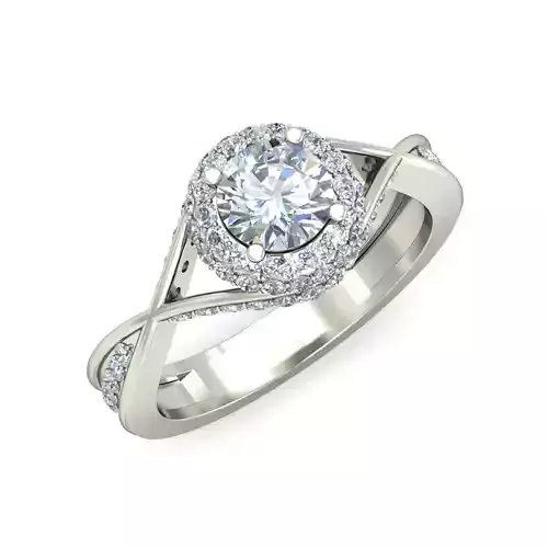 Women solitaire ring 3dm stl render detail 3D print model