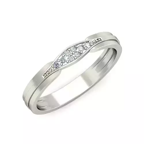 Women band ring 3dm stl render detail 3D print model 3D print model