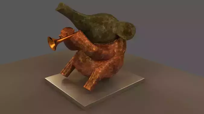 Elephant Showpiece 3D model
