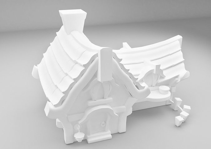printable cartoon house 3D print model