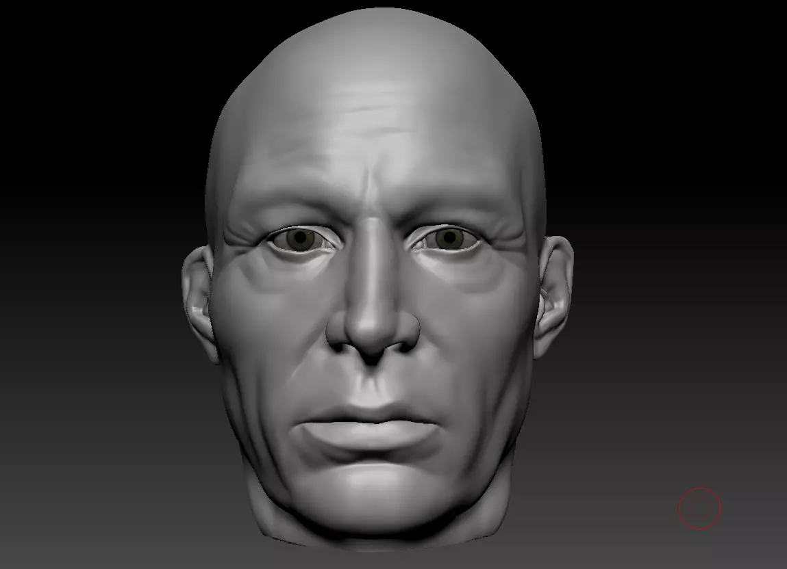 male head Free low-poly 3D model