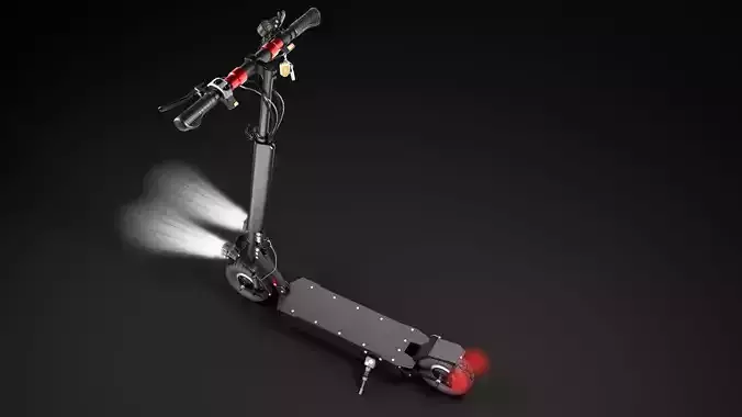 3D Collection of 5 versions of scooters