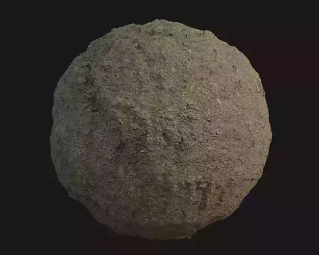 PBR Scanned Dry Cracked Soil