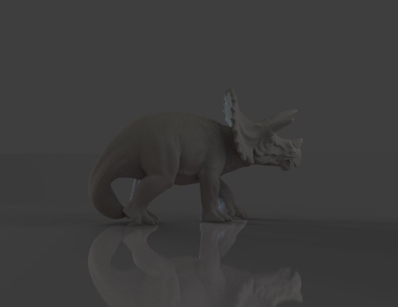 Dinosaur Triceratops 3D print model_5
