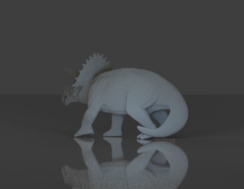 Dinosaur Triceratops 3D print model_2