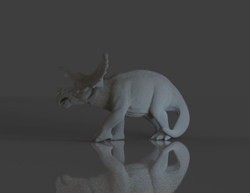 Dinosaur Triceratops 3D print model_1