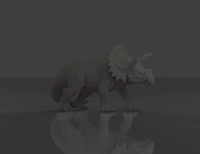 Dinosaur Triceratops 3D print model_6