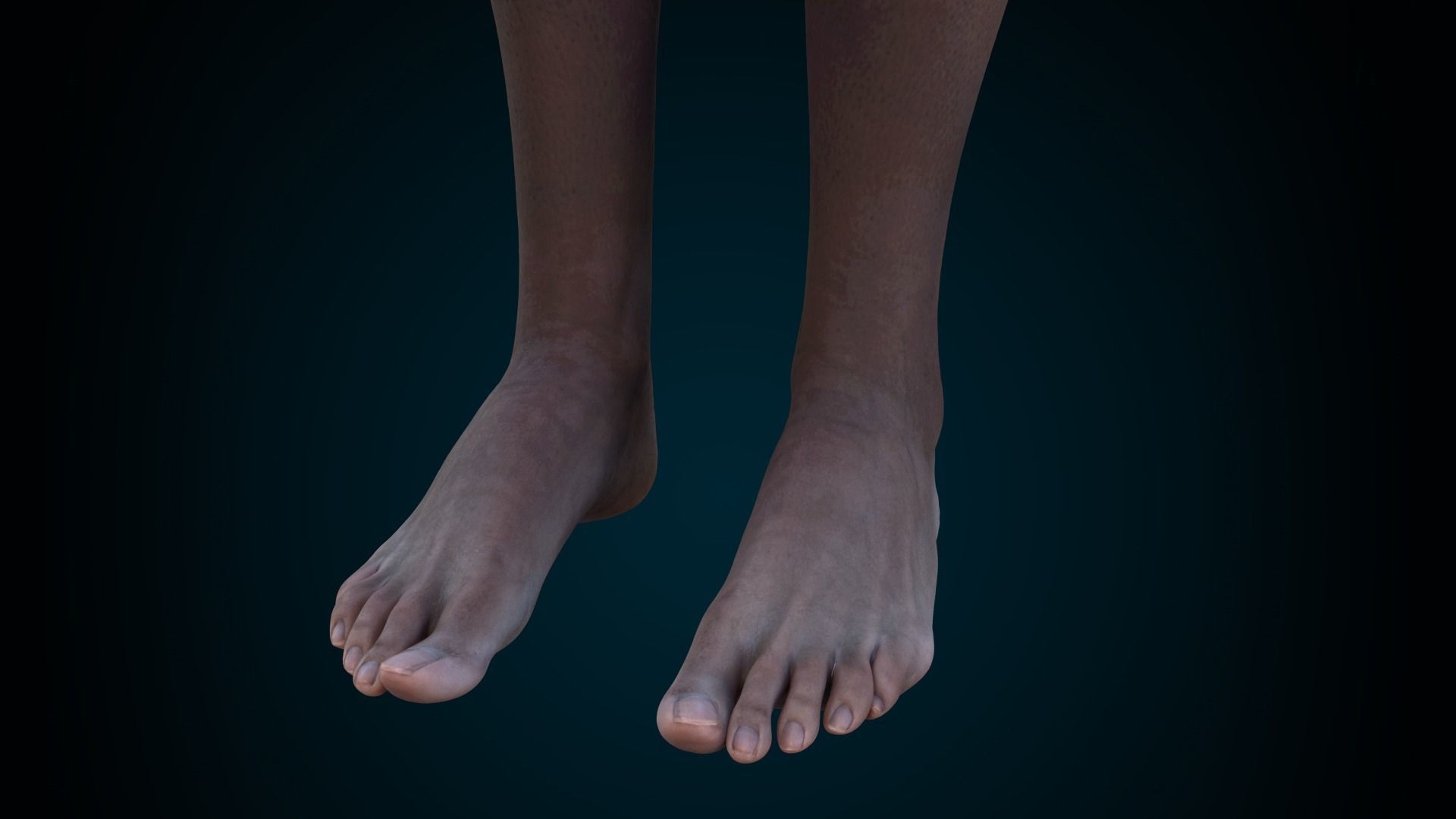 Cinematic Female 002 - Advanced Body Rig - Face Rig - GUI Low-poly 3D model_13