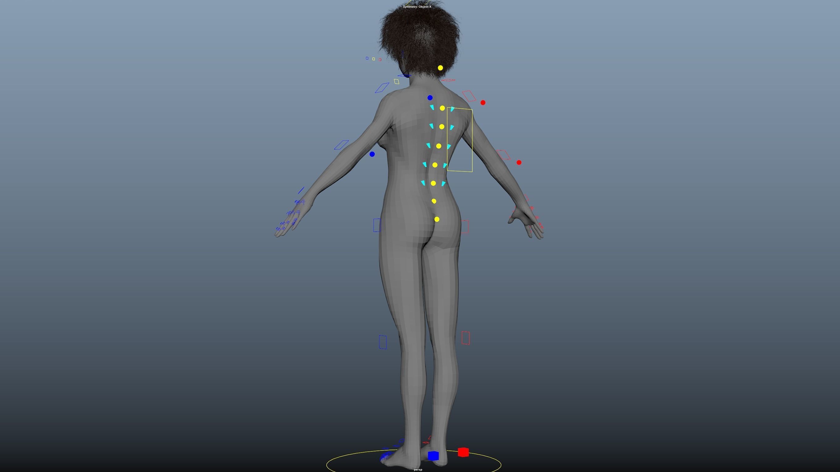 Cinematic Female 002 - Advanced Body Rig - Face Rig - GUI Low-poly 3D model_28