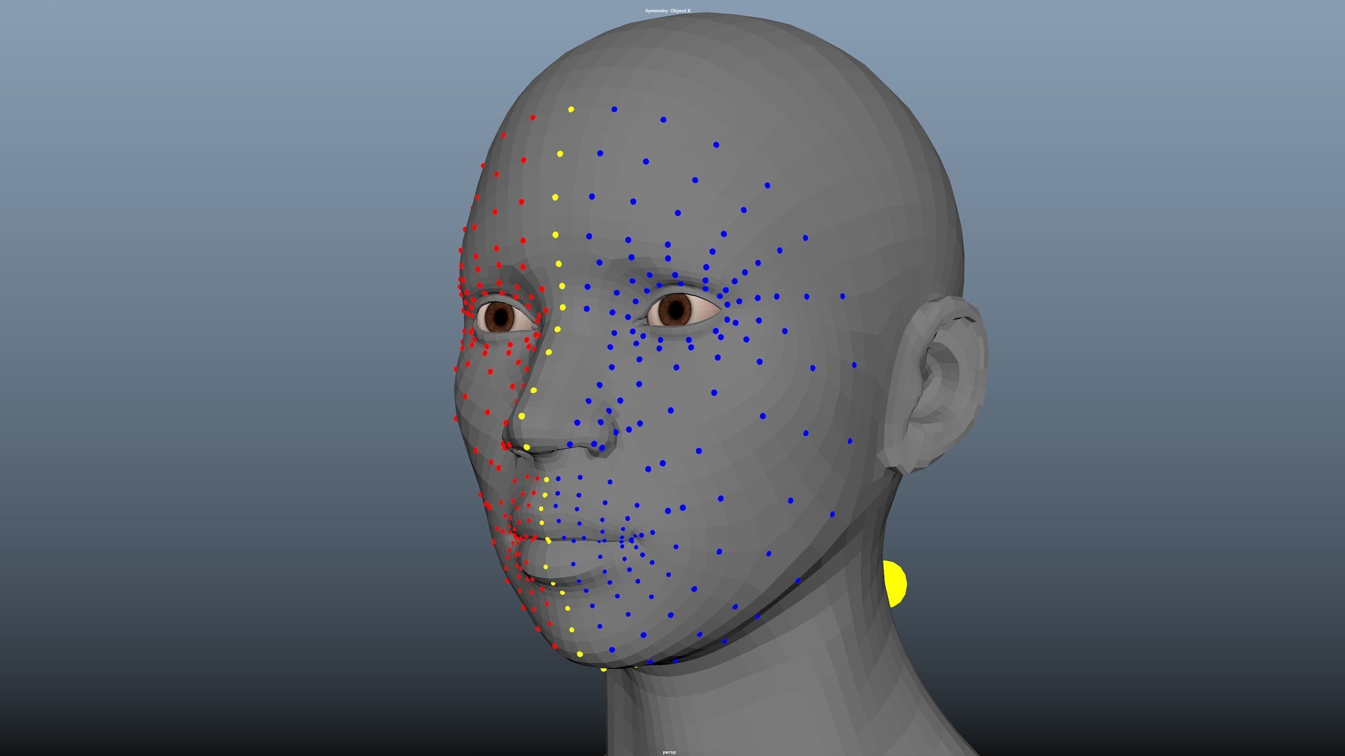 Cinematic Female 002 - Advanced Body Rig - Face Rig - GUI Low-poly 3D model_26