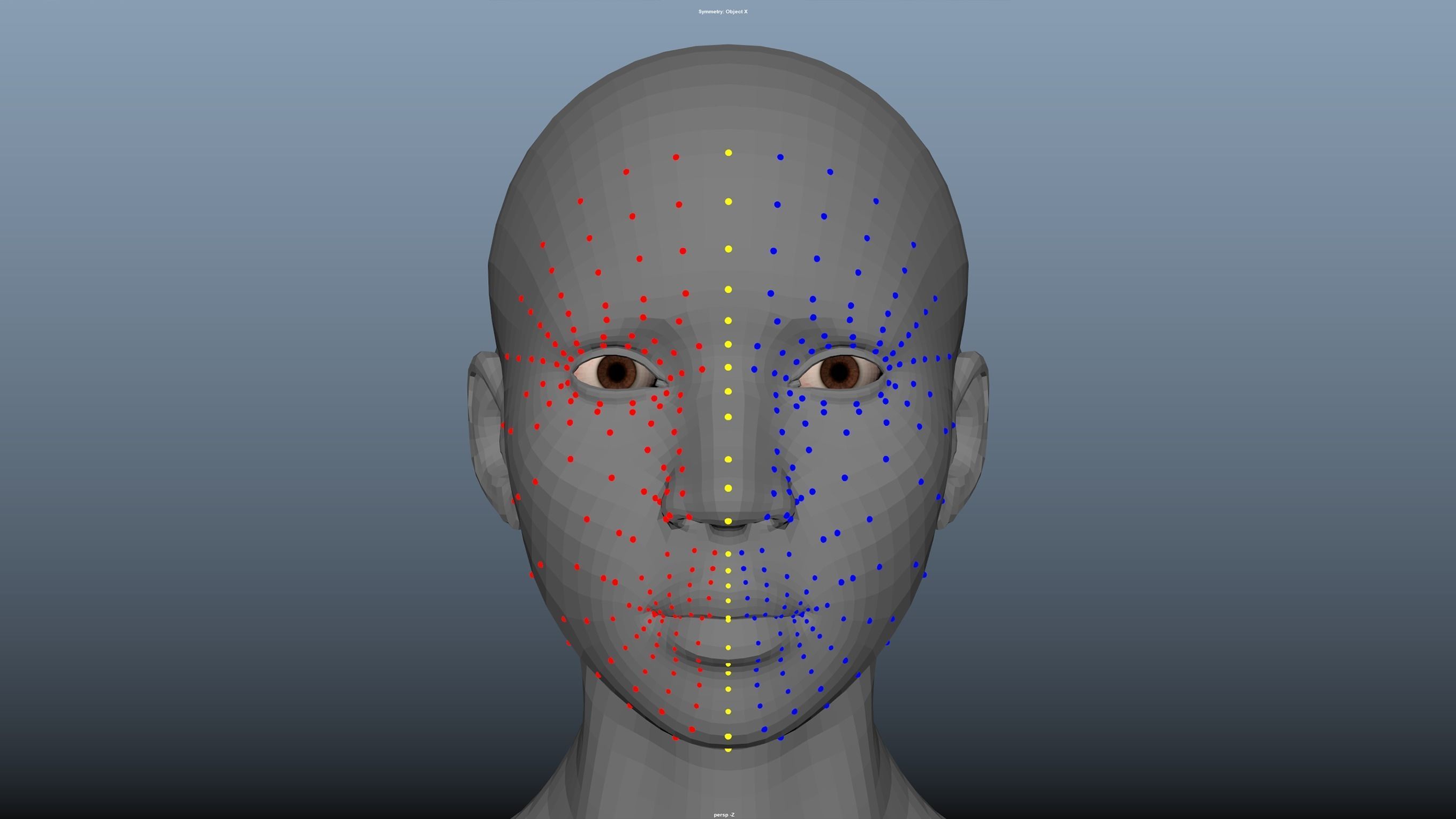 Cinematic Female 002 - Advanced Body Rig - Face Rig - GUI Low-poly 3D model_25
