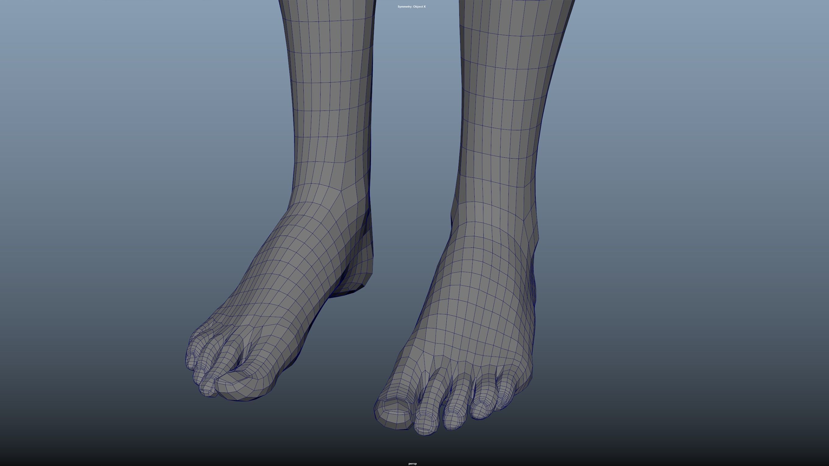 Cinematic Female 002 - Advanced Body Rig - Face Rig - GUI Low-poly 3D model_24