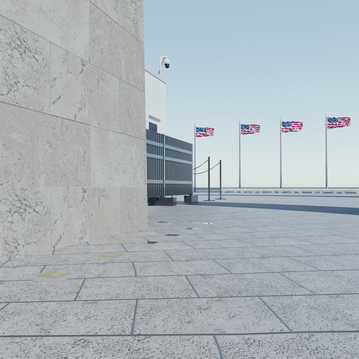 Washington Monument Low-poly 3D model_3