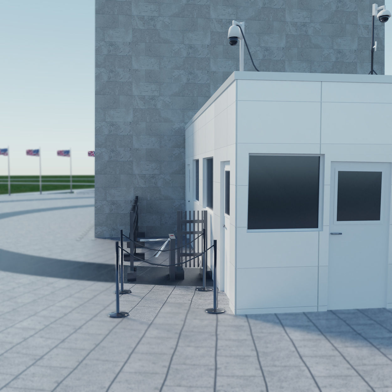 Washington Monument Low-poly 3D model_1