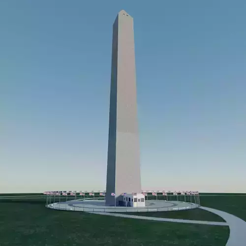 Washington Monument Low-poly 3D model