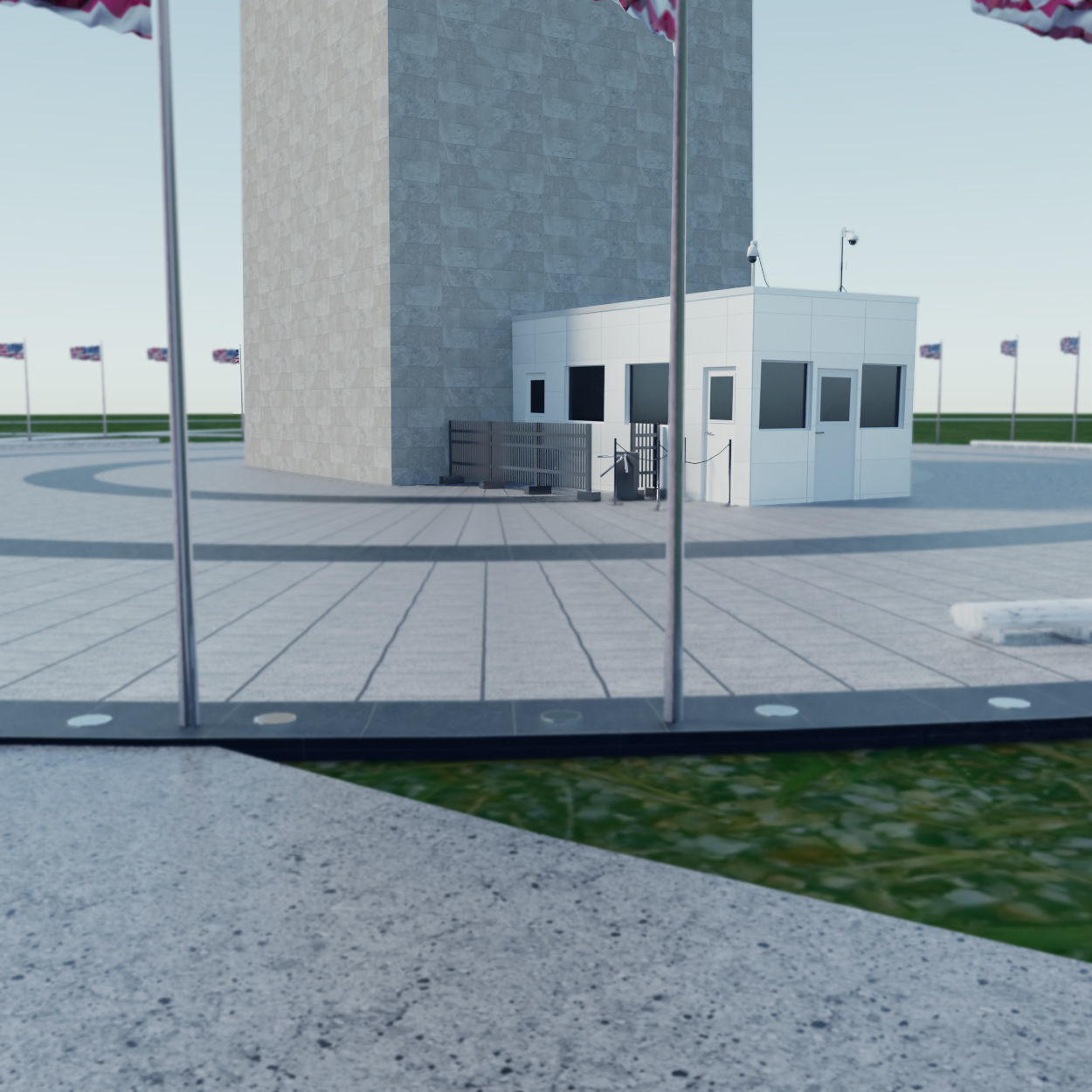 Washington Monument Low-poly 3D model_2