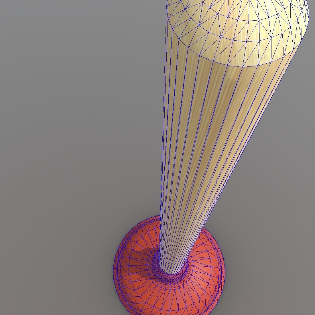 Plunger toilet brush with handle Low-poly 3D model_11