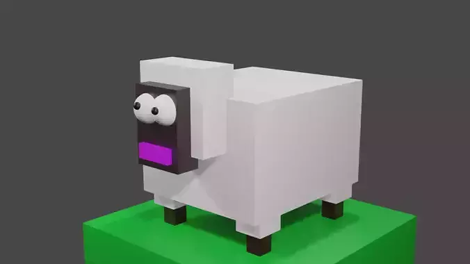 Sheep 3D minecraft