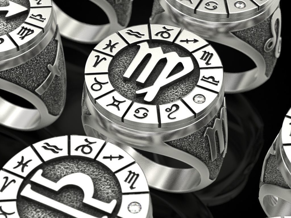 12 Zodiac Ring 3D print model_8