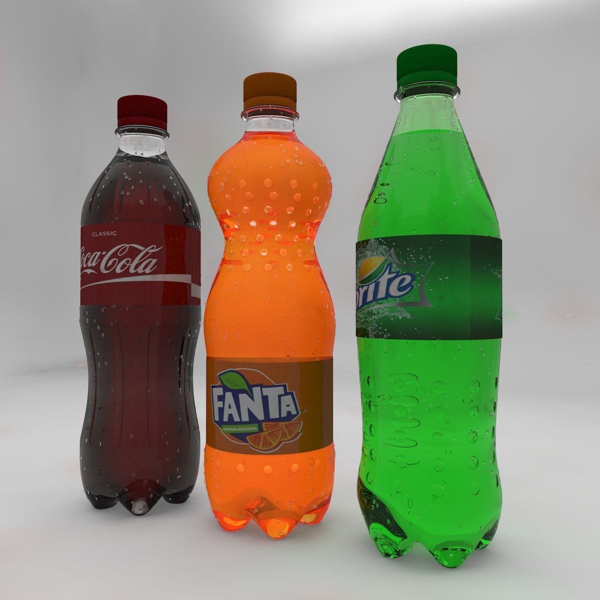 Soda Bottles 3D model_1