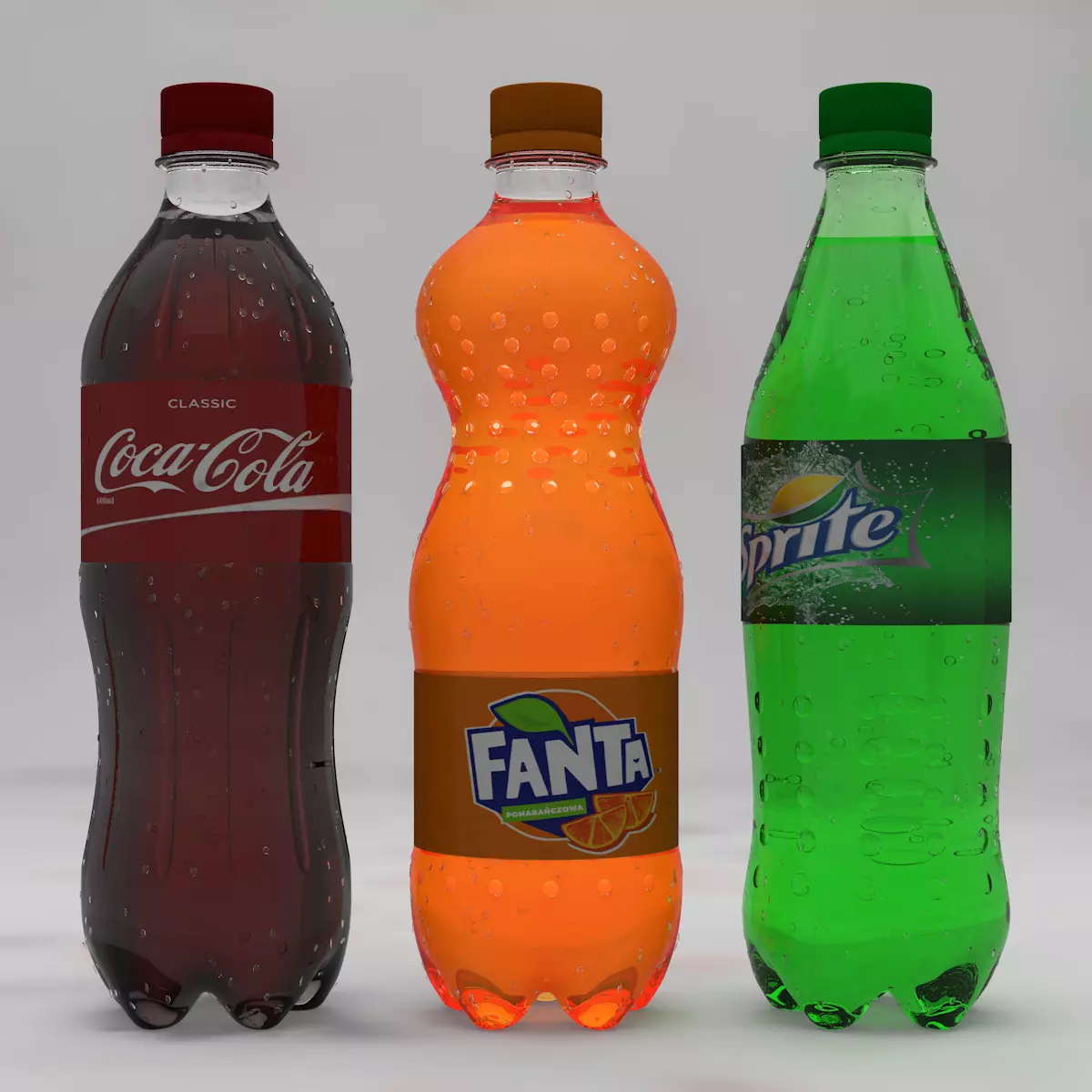 Soda Bottles 3D model_0