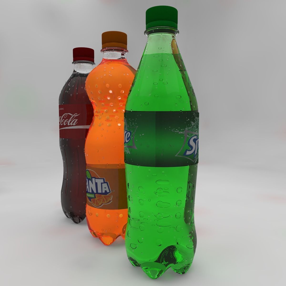 Soda Bottles 3D model_3