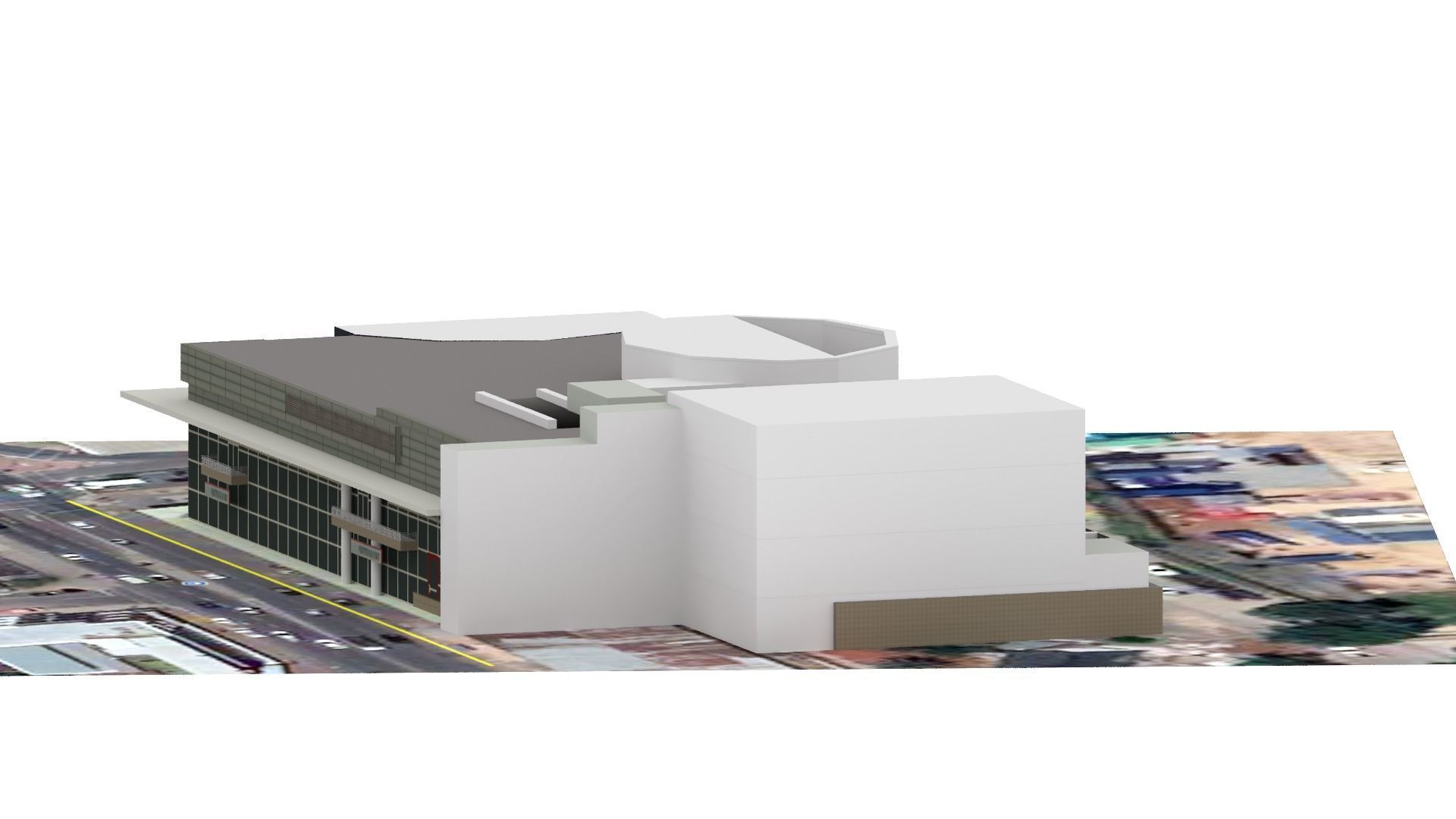 showroom car real world object Low-poly 3D model_4