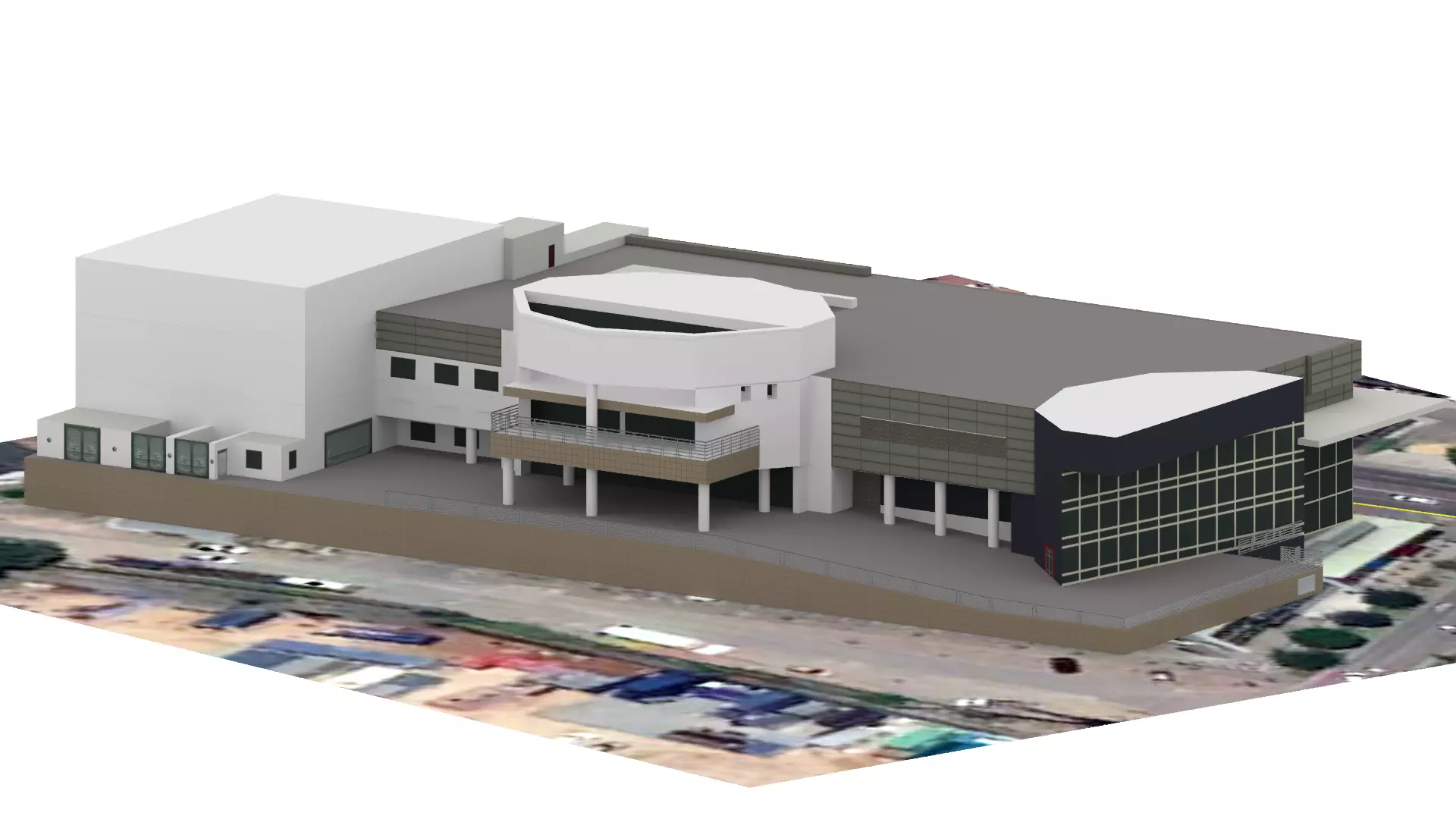 showroom car real world object Low-poly 3D model_0