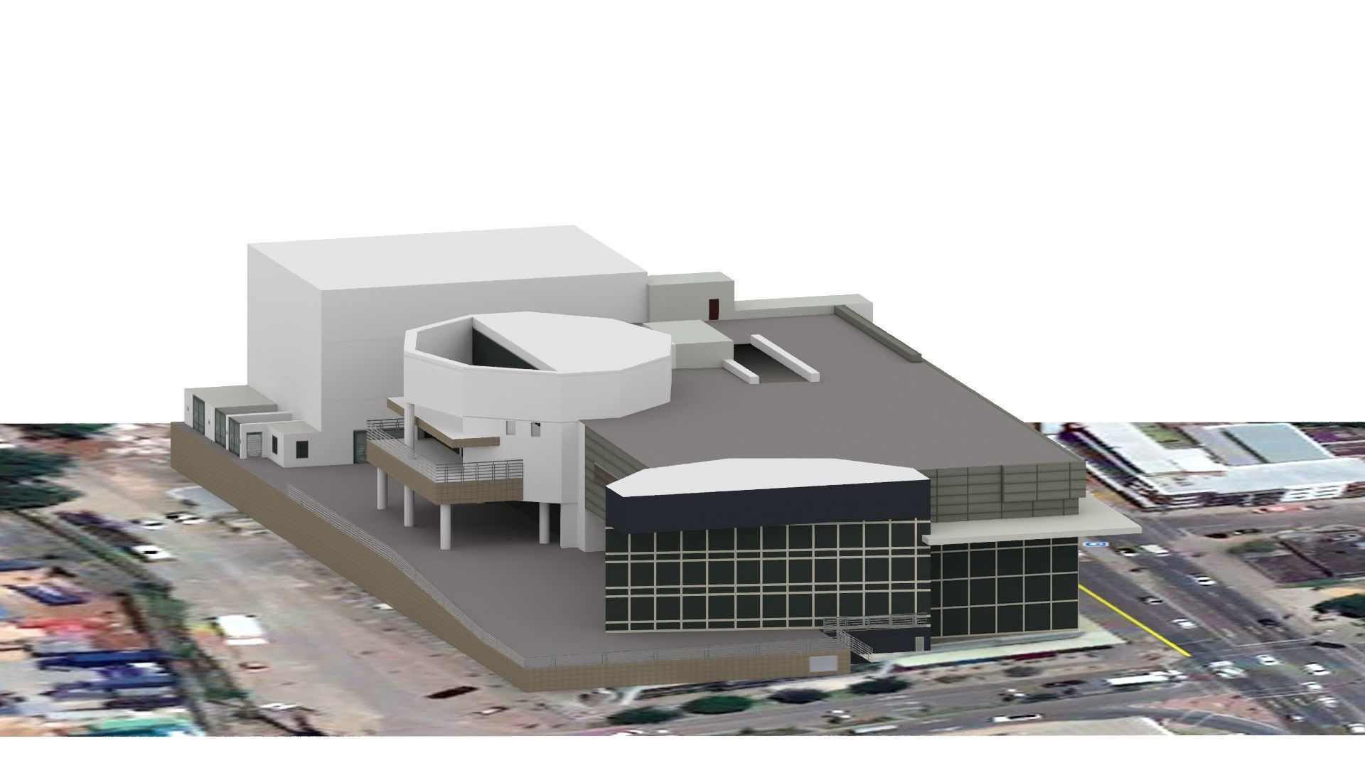 showroom car real world object Low-poly 3D model_1