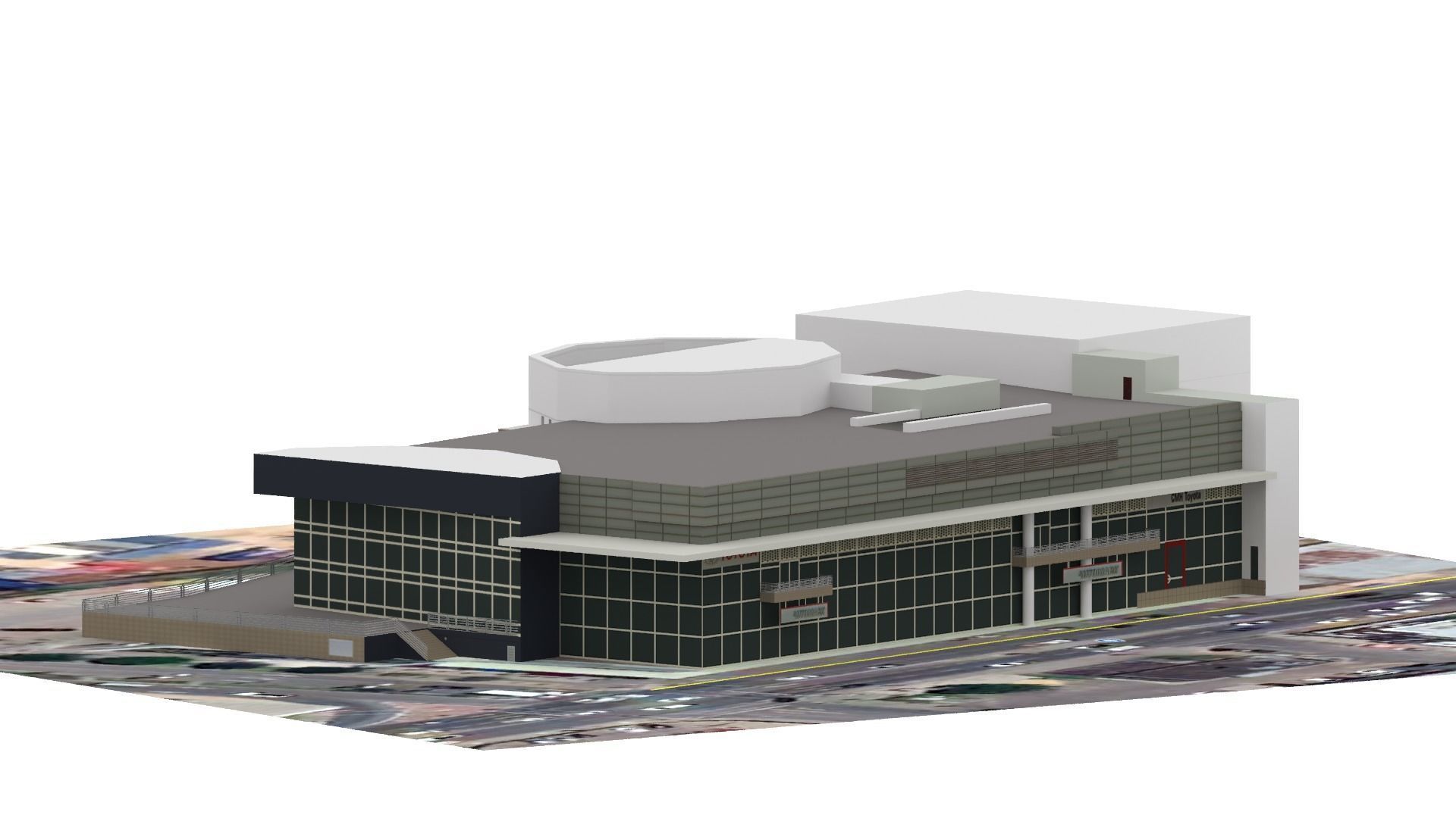 showroom car real world object Low-poly 3D model_2