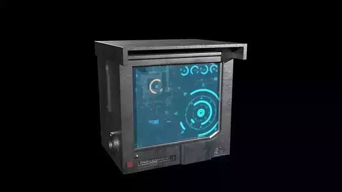 Sci-Fi Display Free low-poly 3D model