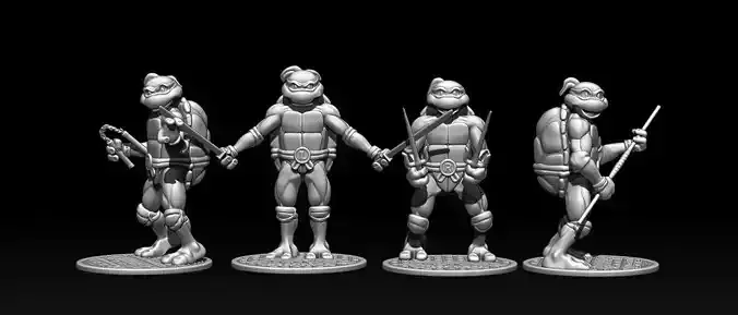 Teenage Mutant Ninja Turtles stl for printing 3D model