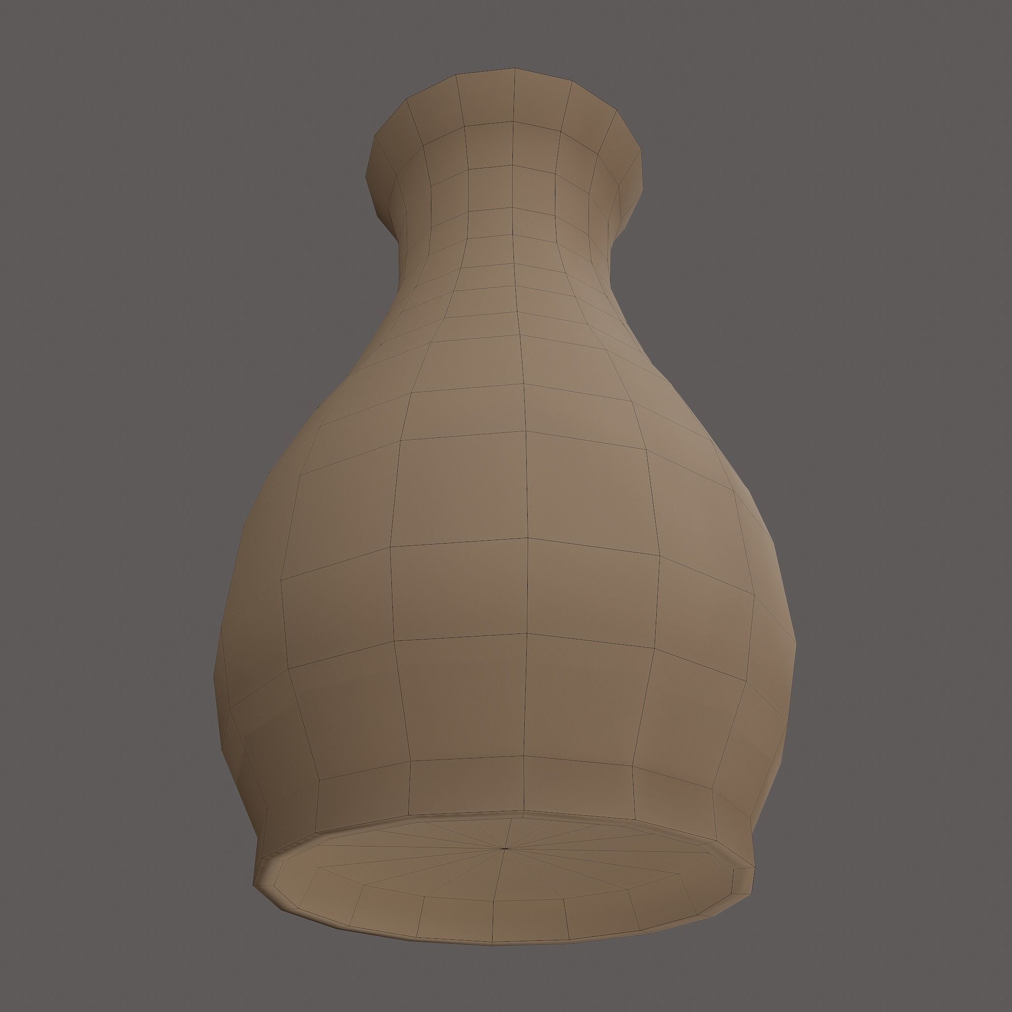 Ancient Terracotta Vase Low-poly 3D model_27