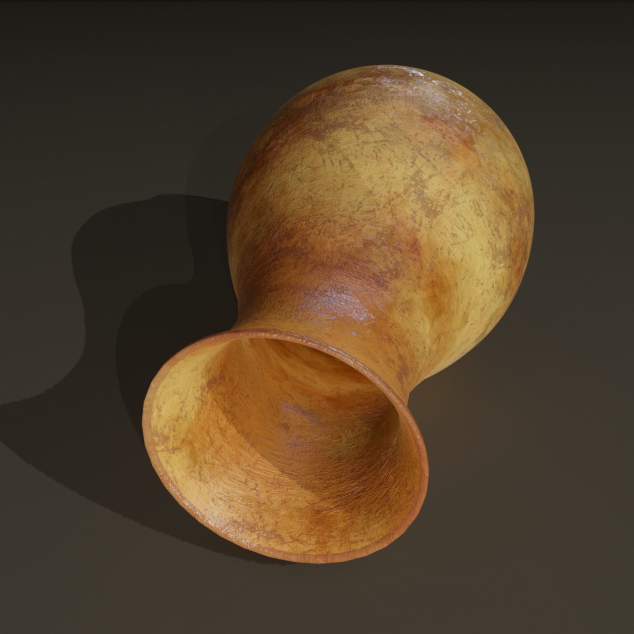 Ancient Terracotta Vase Low-poly 3D model_12