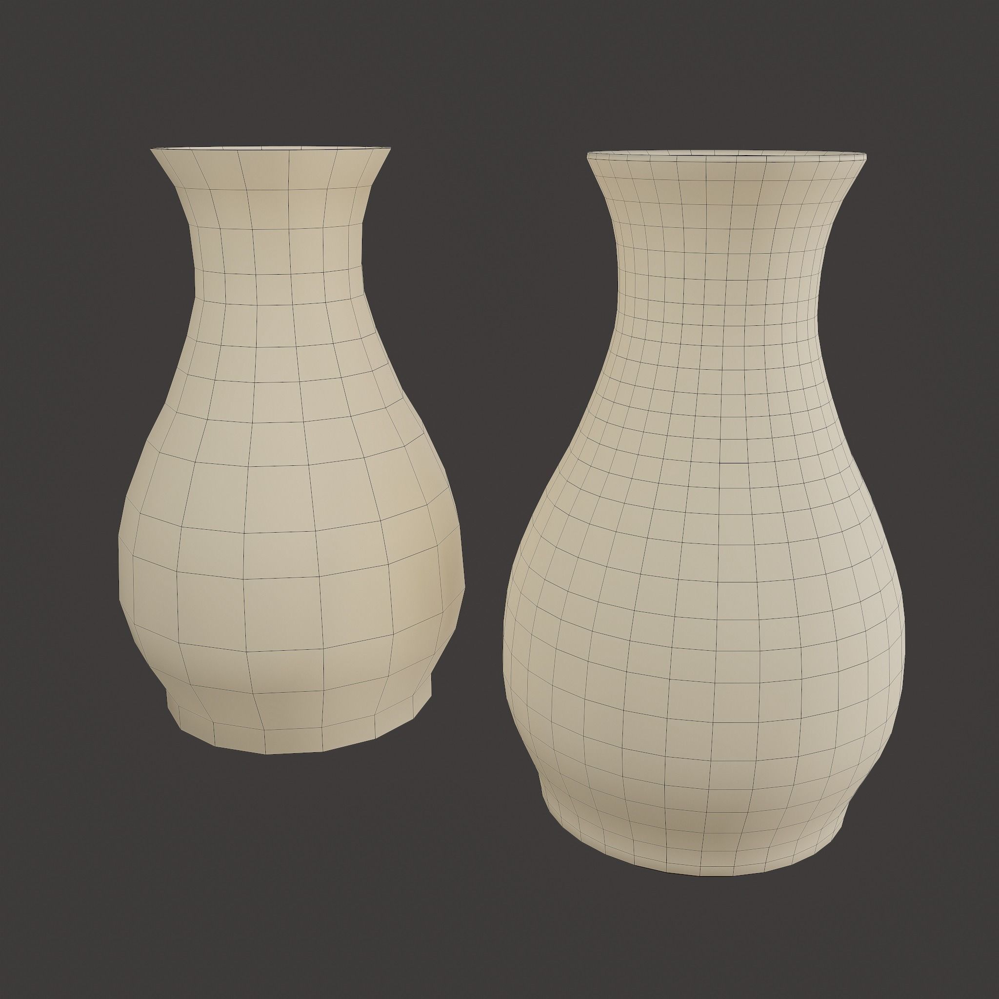 Ancient Terracotta Vase Low-poly 3D model_30