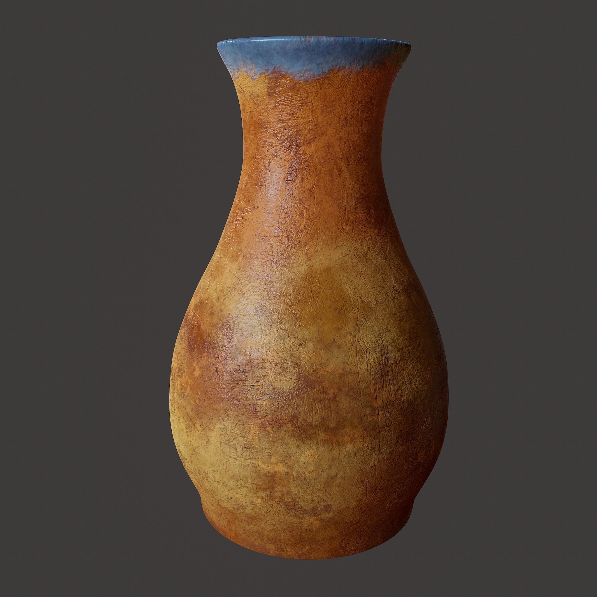 Ancient Terracotta Vase Low-poly 3D model_20