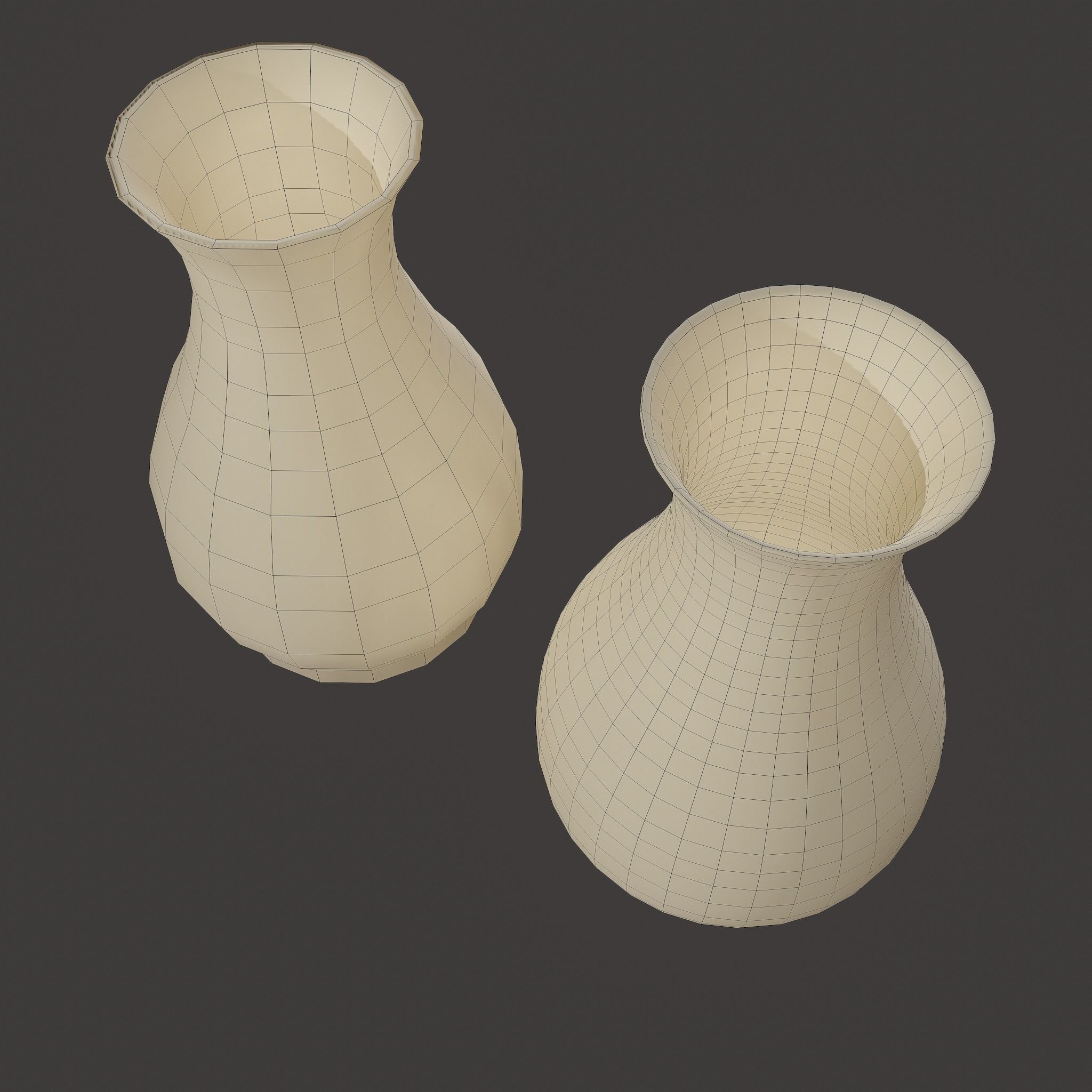 Ancient Terracotta Vase Low-poly 3D model_31