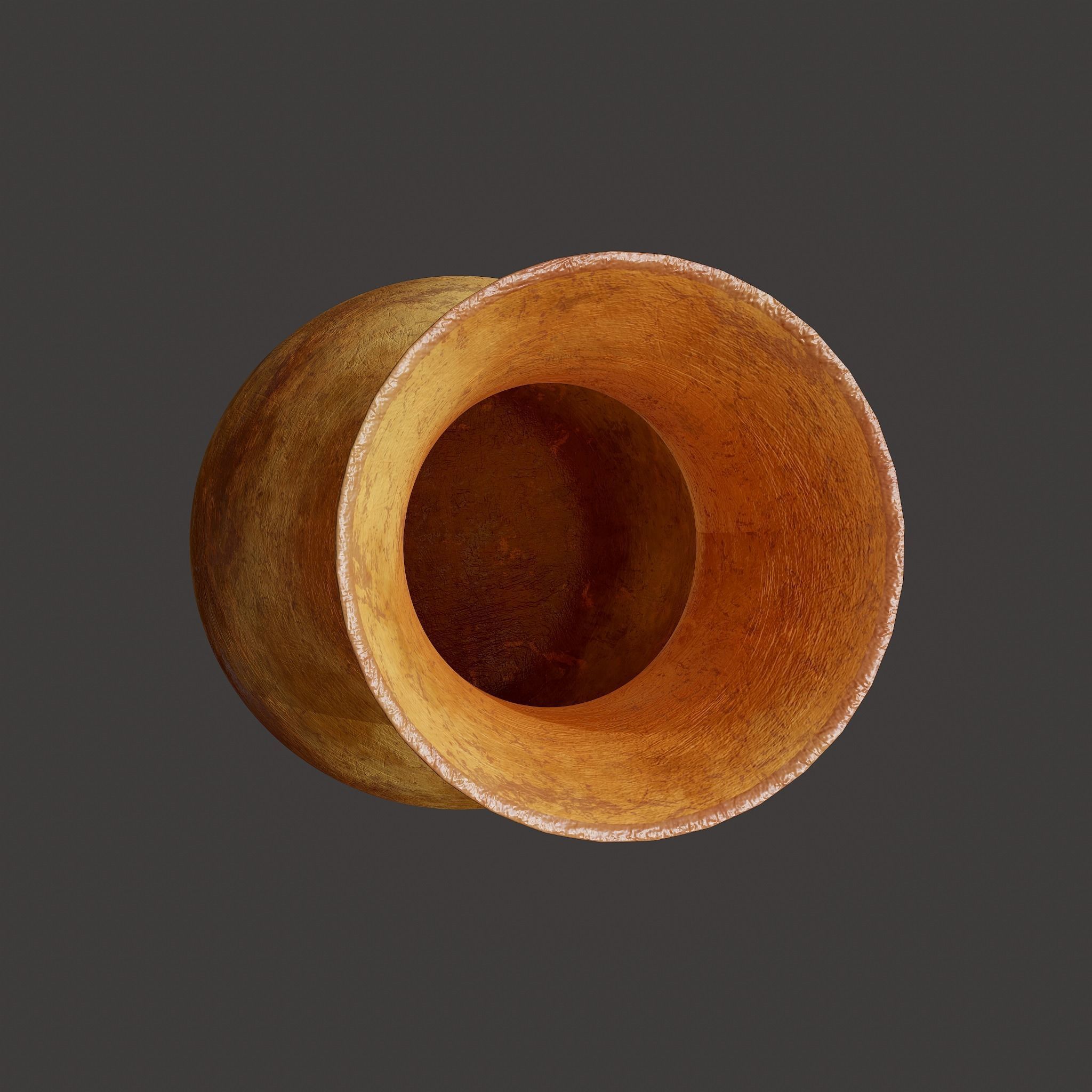 Ancient Terracotta Vase Low-poly 3D model_15