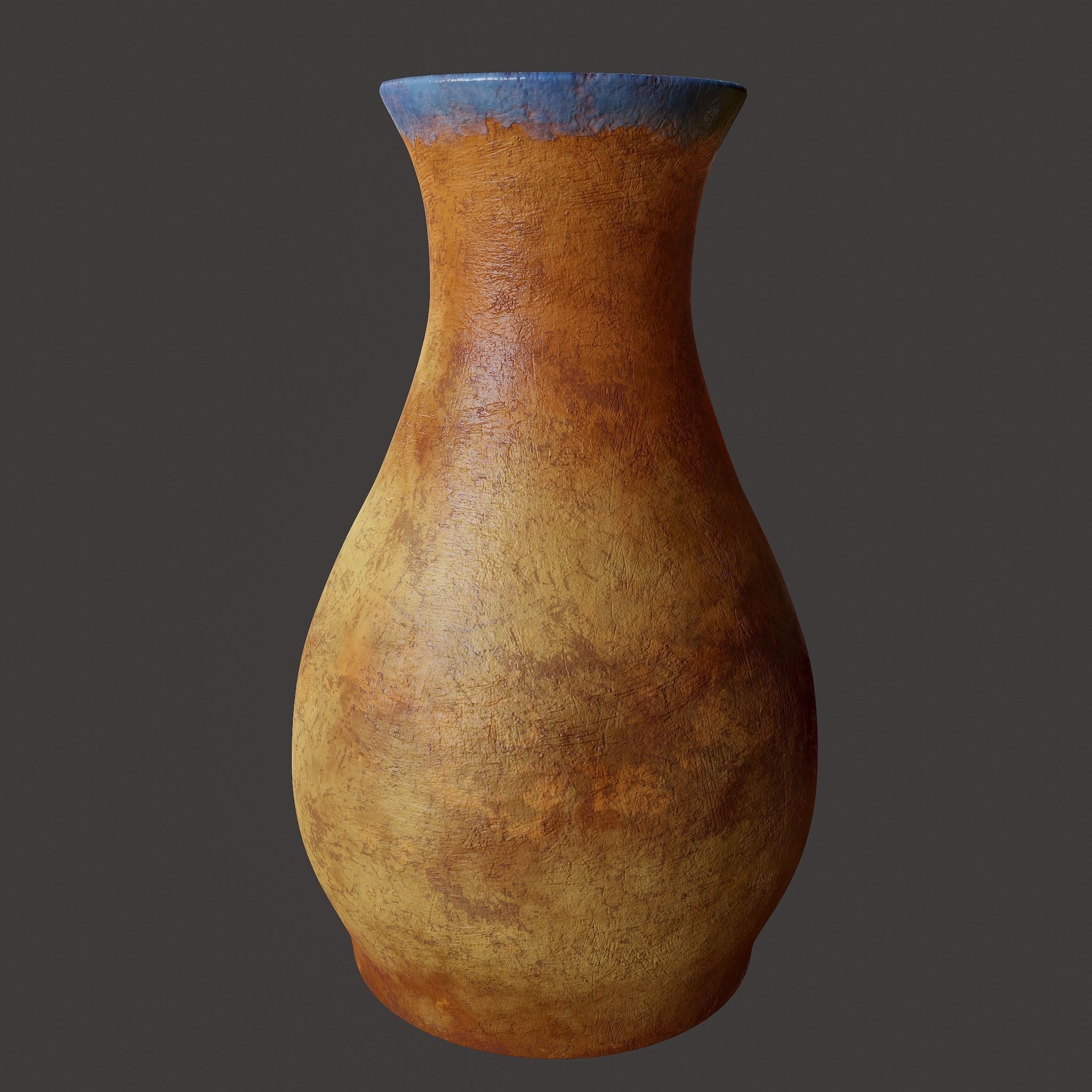 Ancient Terracotta Vase Low-poly 3D model_19