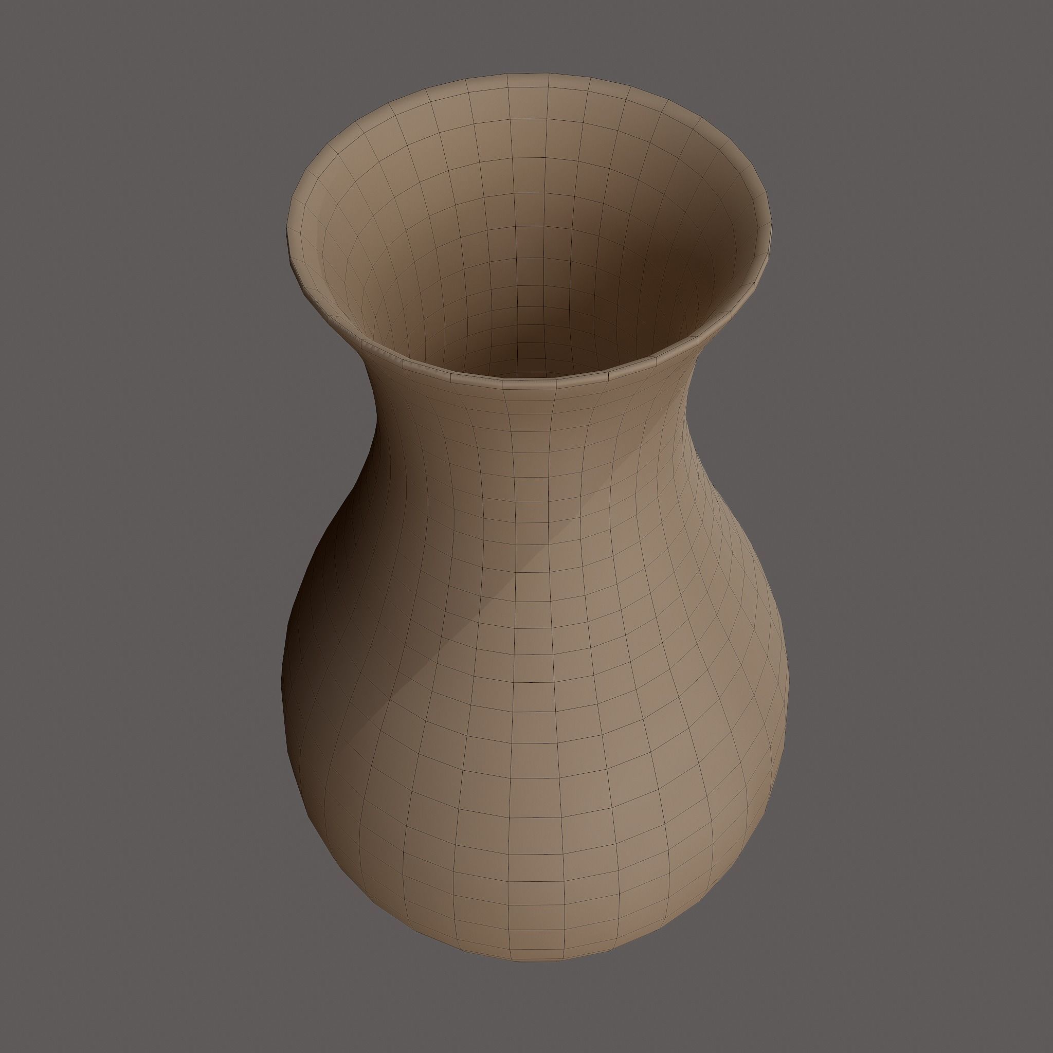 Ancient Terracotta Vase Low-poly 3D model_29