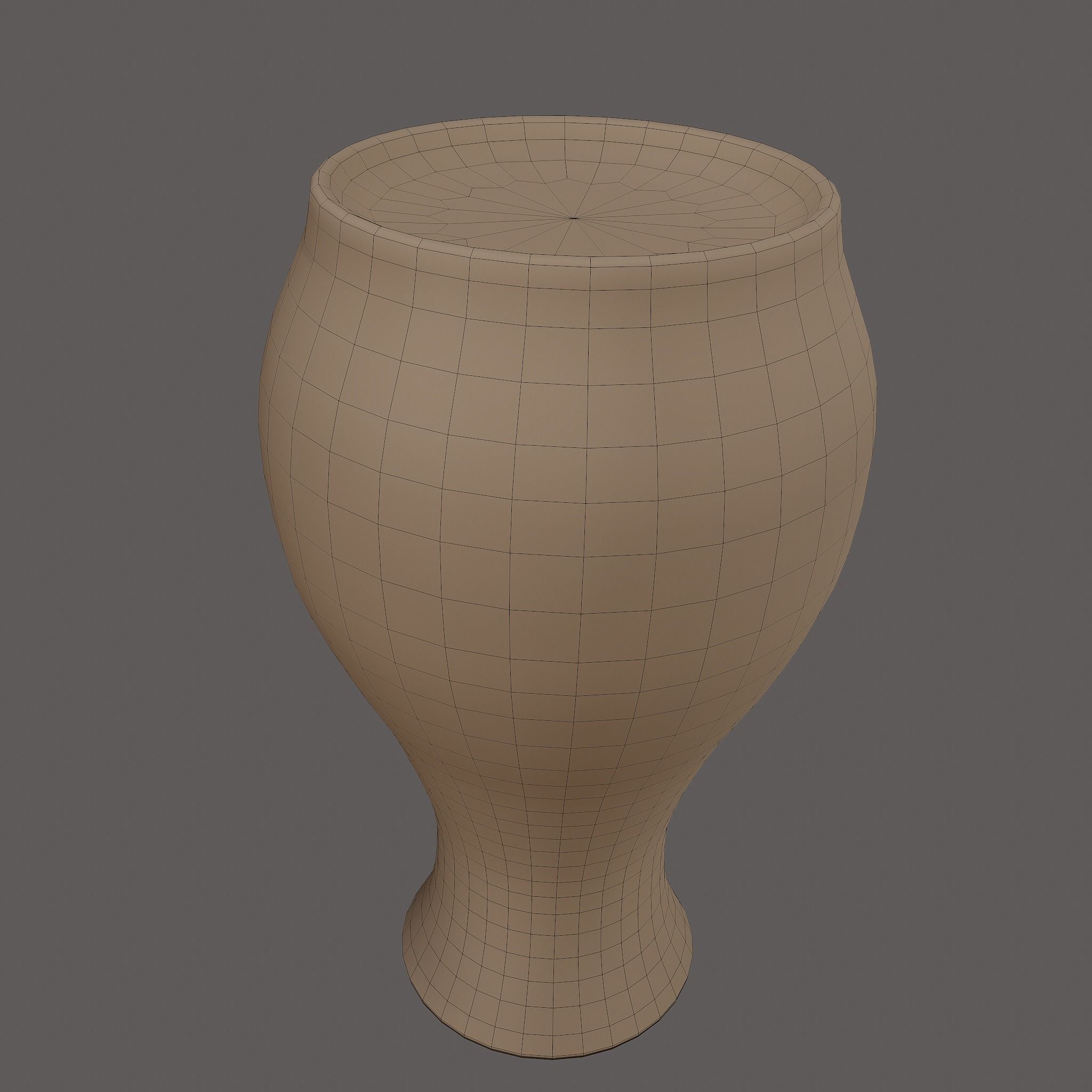Ancient Terracotta Vase Low-poly 3D model_28