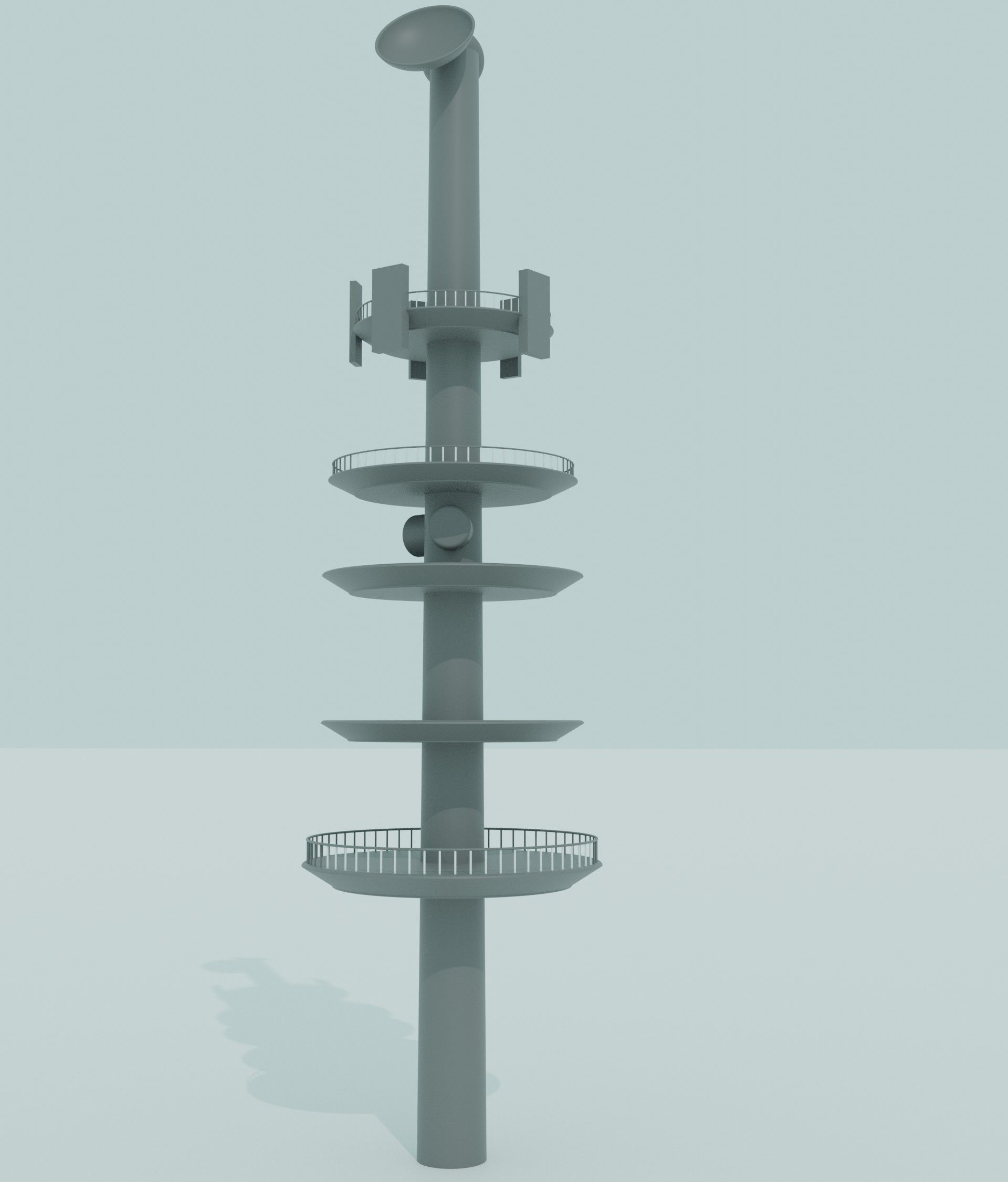 Different Radio Towers 3 Pack Free 3D model_2