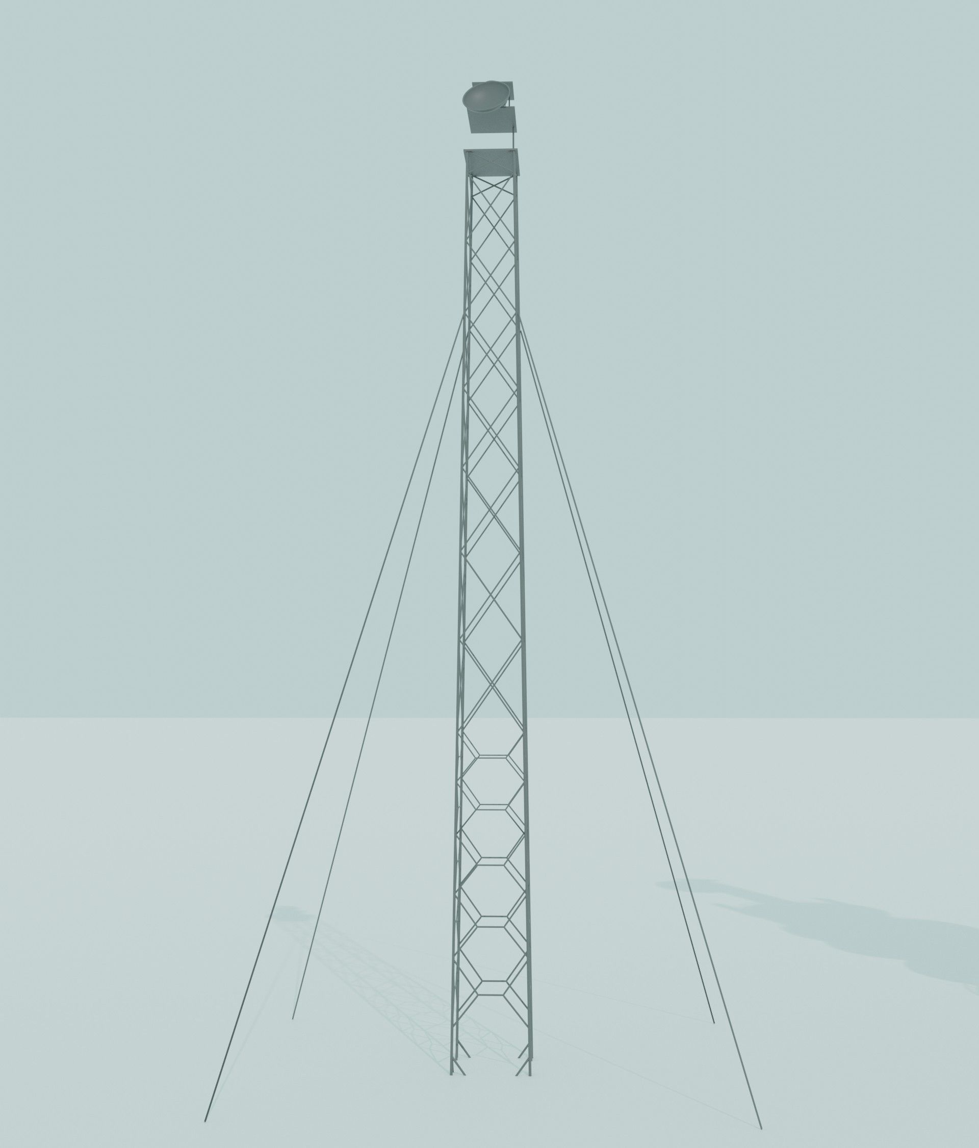 Different Radio Towers 3 Pack Free 3D model_1